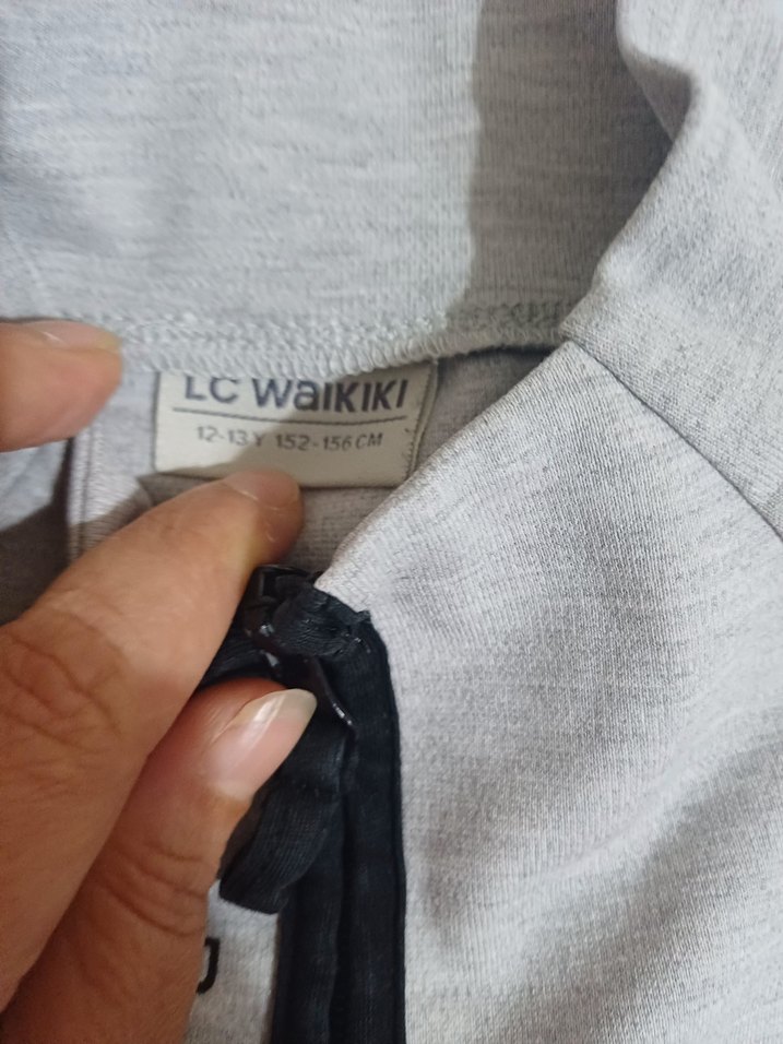 12-13 yaş gri swet cok temiz - Görsel 4