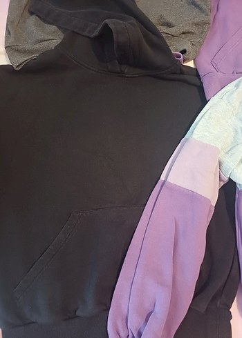 Mor Kadın Sweatshirt Uzun Kollu Rahat Kesim..toplu satışdır. - Görsel 2