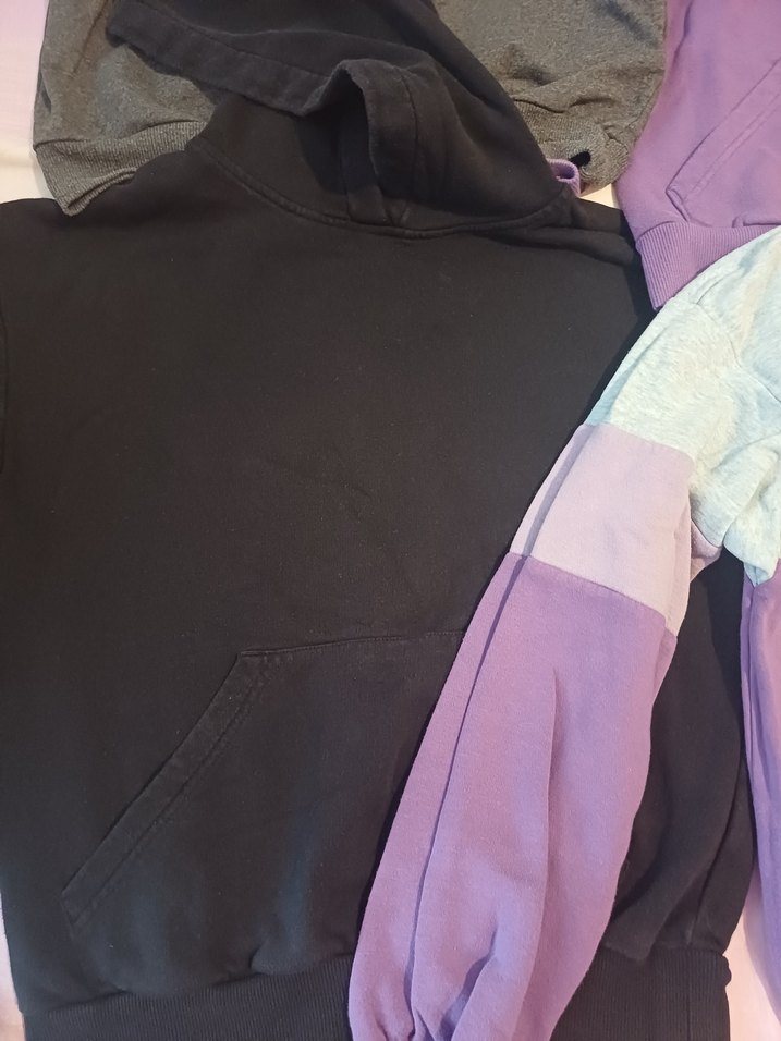 Mor Kadın Sweatshirt Uzun Kollu Rahat Kesim..toplu satışdır. - Görsel 2