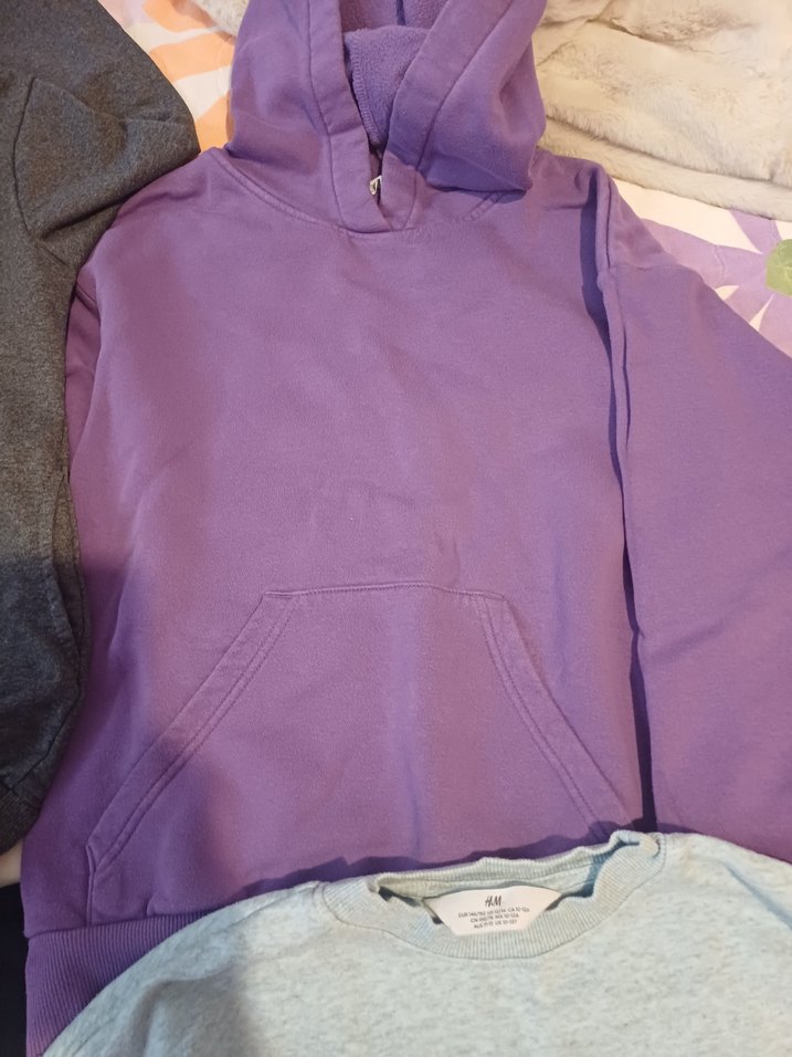 Mor Kadın Sweatshirt Uzun Kollu Rahat Kesim..toplu satışdır. - Görsel 4