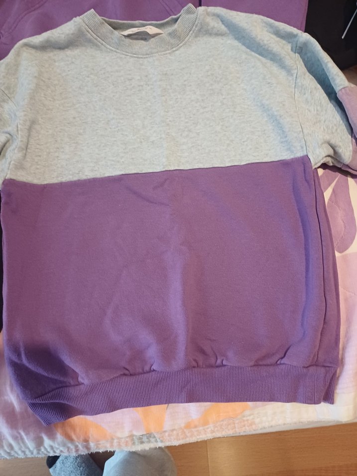 Mor Kadın Sweatshirt Uzun Kollu Rahat Kesim..toplu satışdır. - Görsel 5