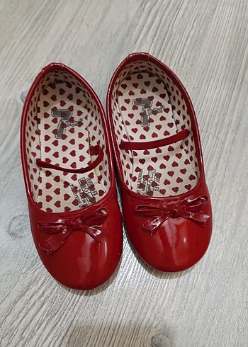 Kırmızı Kız Çocuk Babet Ayakkabı - Görsel 2