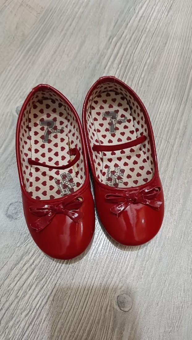 Kırmızı Kız Çocuk Babet Ayakkabı - Görsel 2