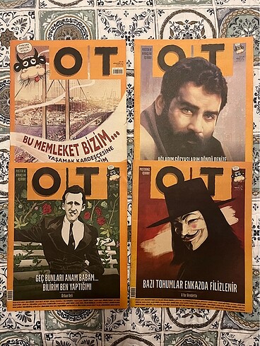 12 adet OT Dergisi (Çeşitli Sayılar)