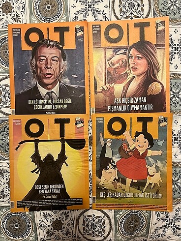 12 adet OT Dergisi (Çeşitli Sayılar)