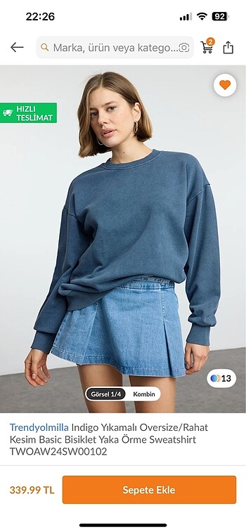 Oversize sweatshirt