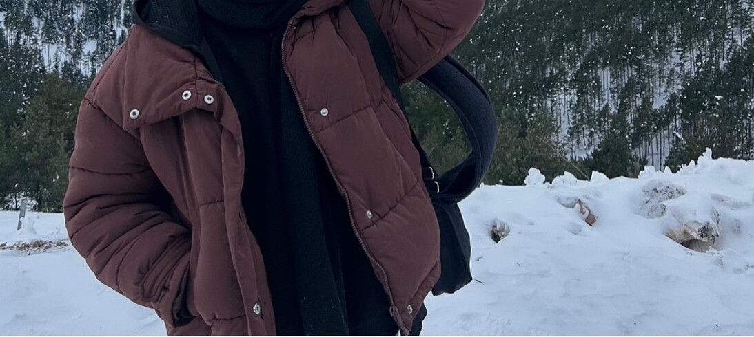 LC Waikiki Kahverengi oversize mont uzun