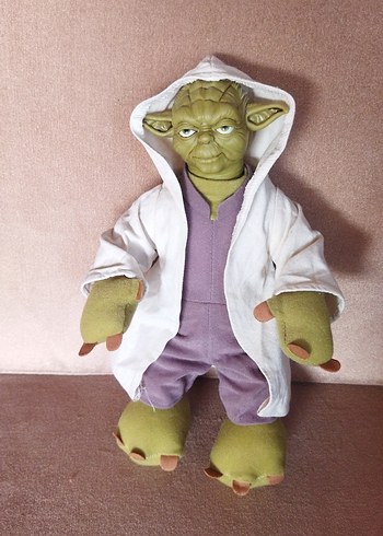Diğer Beyaz Kapüşonlu Yoda Peluş Oyuncak