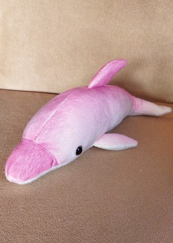 Pastel Pembe Peluş Yunus Oyuncak