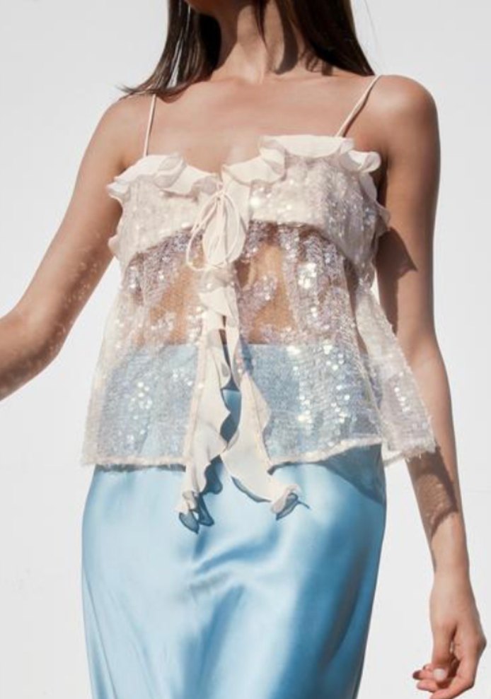 Zara Payetli Top Bluz - Görsel 2