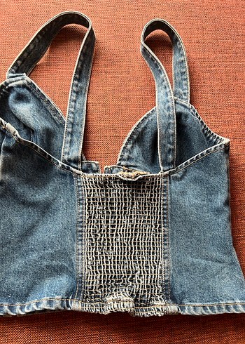 Zara Trf Denim Bluz - Görsel 3