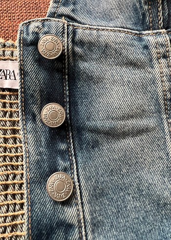 Zara Trf Denim Bluz - Görsel 5