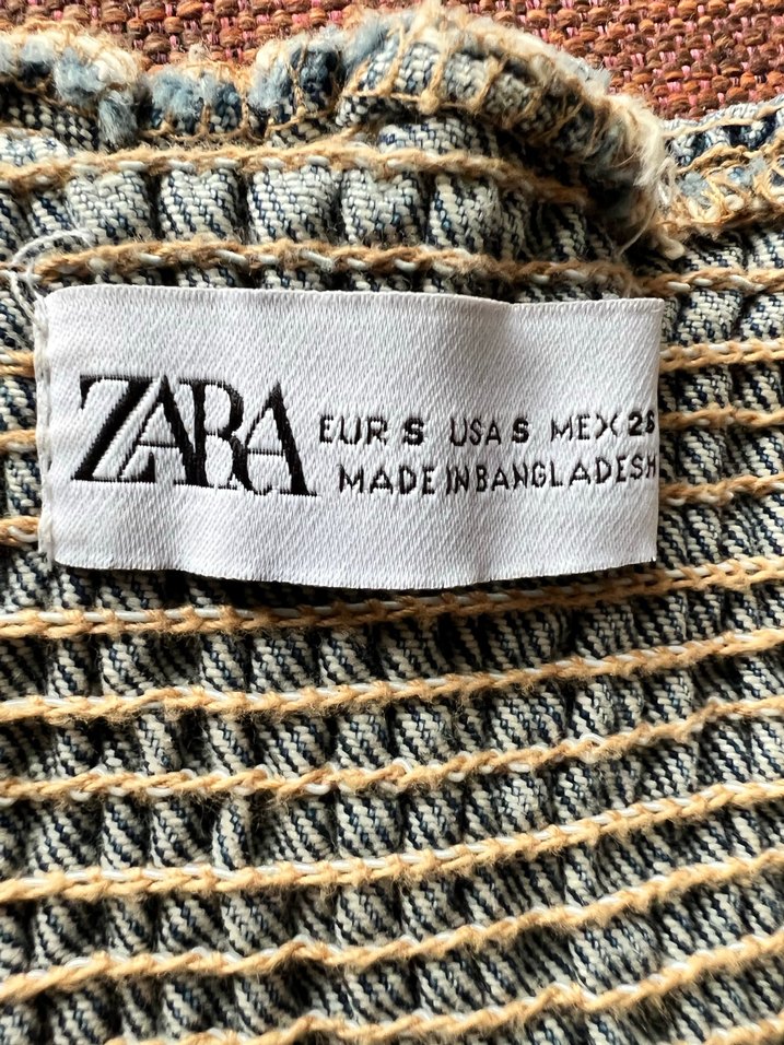 Zara Trf Denim Bluz - Görsel 4