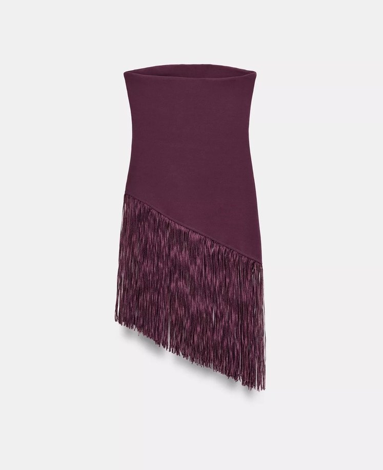 Zara Püsküllü Streç Bandeau Top Bluz - Görsel 3