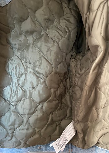 s Beden mavi Renk Pull & Bear Peluş Detaylı Kot Ceket