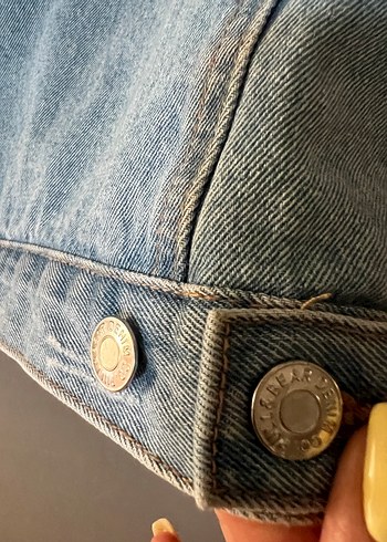 Pull and Bear Pull & Bear Peluş Detaylı Kot Ceket
