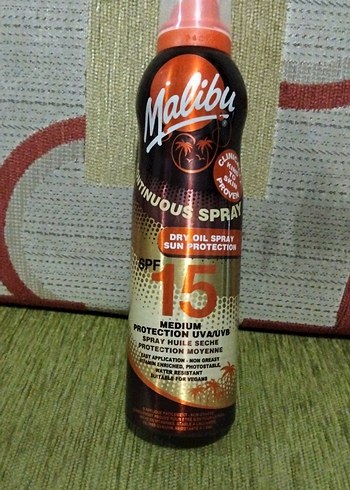 Diğer Malibu SPF 15 Kuru Yağ Spreyi Güneş Koruyucu