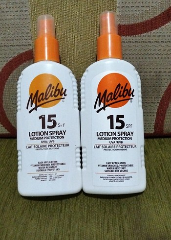 Diğer Malibu SPF 15 Orta Koruma Sprey Güneş Losyonu