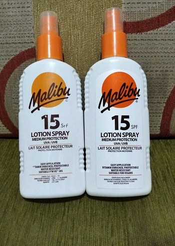 Malibu SPF 15 Orta Koruma Sprey Güneş Losyonu