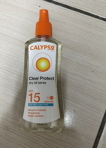 Diğer Calypso SPF 15 Orta Koruma Kuru Yağ Spreyi