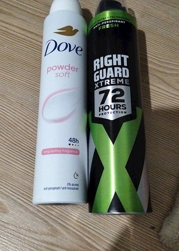 Dove Dove ve Right Guard Kadın Deodorant Seti