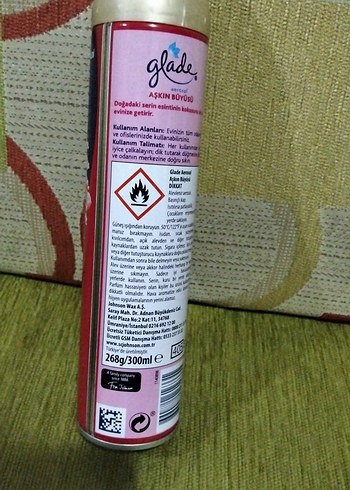  Beden Glade Aşkın Büyüsü Aerosol Oda Spreyi