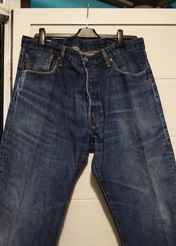 48 Beden Kadın Koyu Mavi Bol Kesim Midi Kot Pantolon