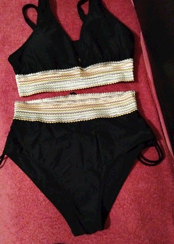 Siyah Bel Detaylı Mini Bikini
