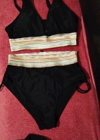 Diğer Siyah Bel Detaylı Mini Bikini