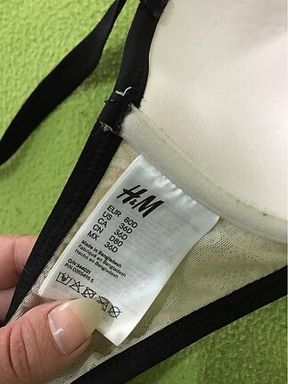 diğer Beden ten rengi Renk H&M PUDRA/BEJ DANTELLİ SİYAH ÇİZGİLİ DOLGULU SÜTYEN