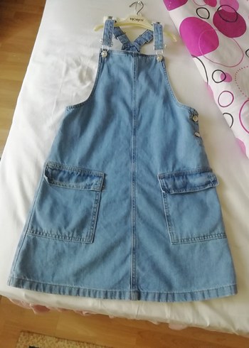 LC Waikiki Kızlar İçin Mavi Kot Salopet