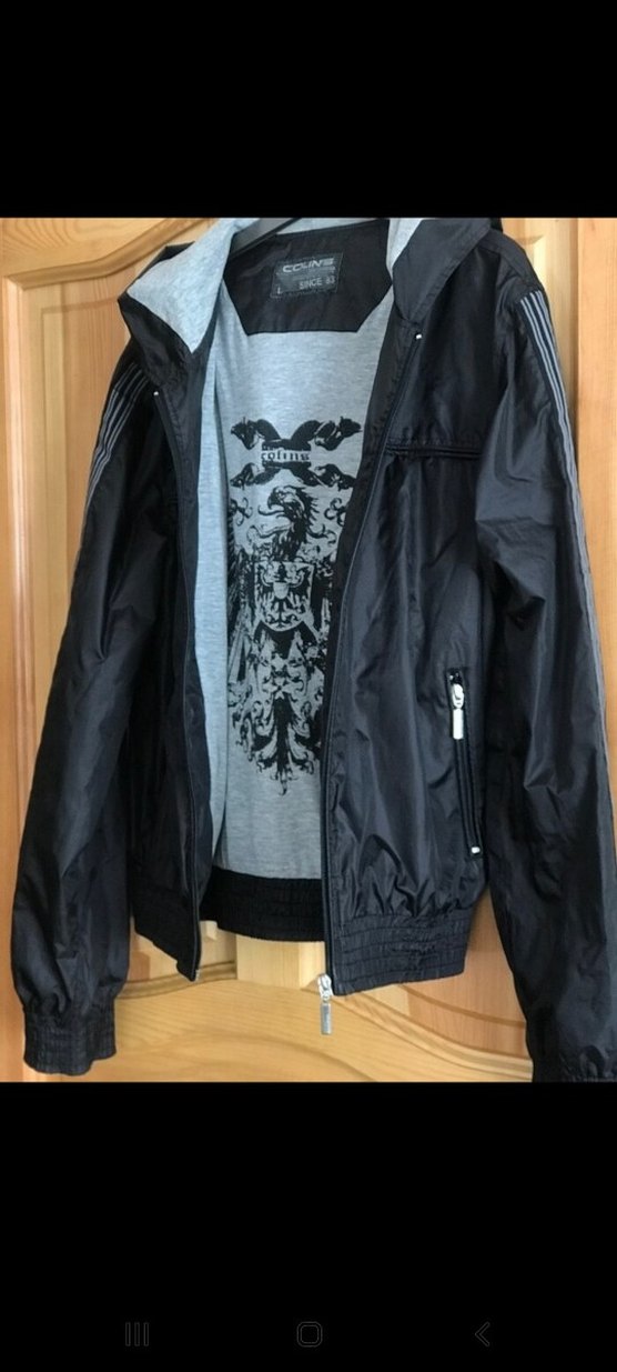 Siyah Fermuarlı Erkek Yağmurluk - Görsel 3