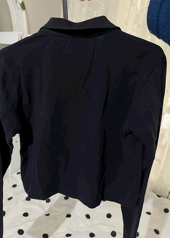 Polo yaka Uzun Kollu Kadın crop - Görsel 5