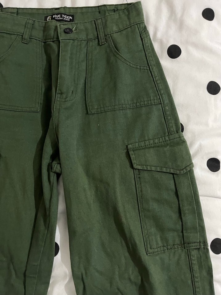 Haki kargo Pantolon - Görsel 2