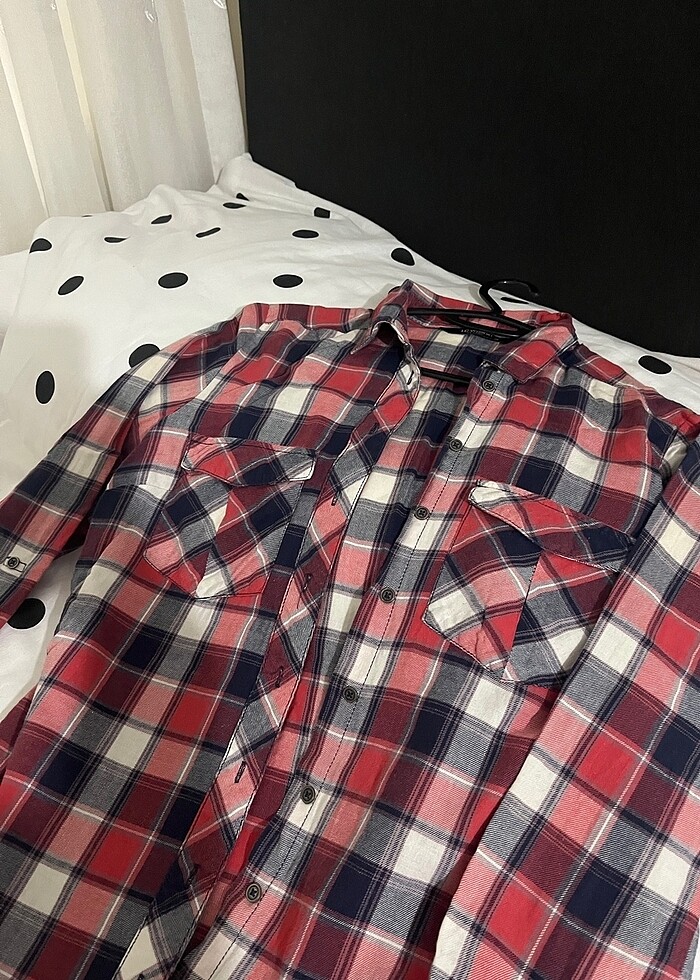 Unisex kareli gömlek - Görsel 2