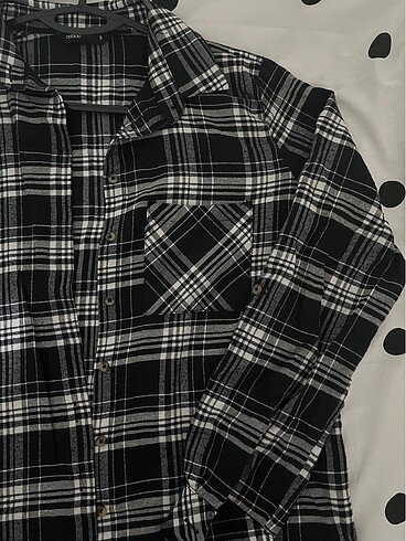 Unisex Siyah kareli gömlek - Görsel 5