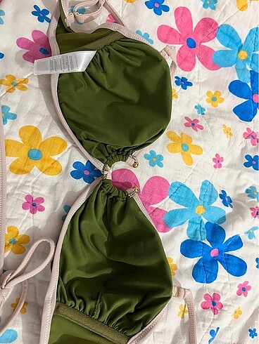 s Beden haki Renk Sıfır hiç giyilmedi bikini takımı