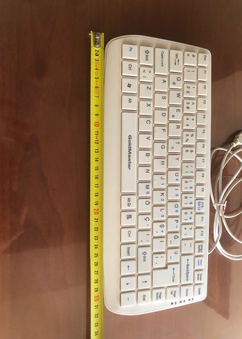Goldmaster Mini Beyaz USB Kablolu Klavye - Görsel 5