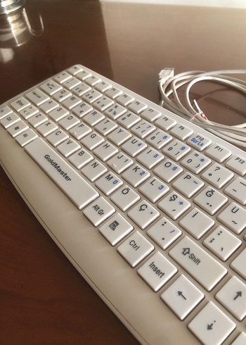 Goldmaster Mini Beyaz USB Kablolu Klavye - Görsel 3