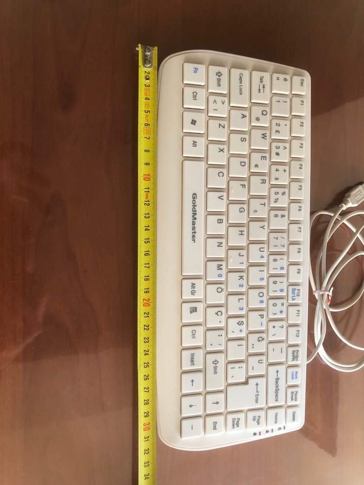 Goldmaster Mini Beyaz USB Kablolu Klavye - Görsel 5