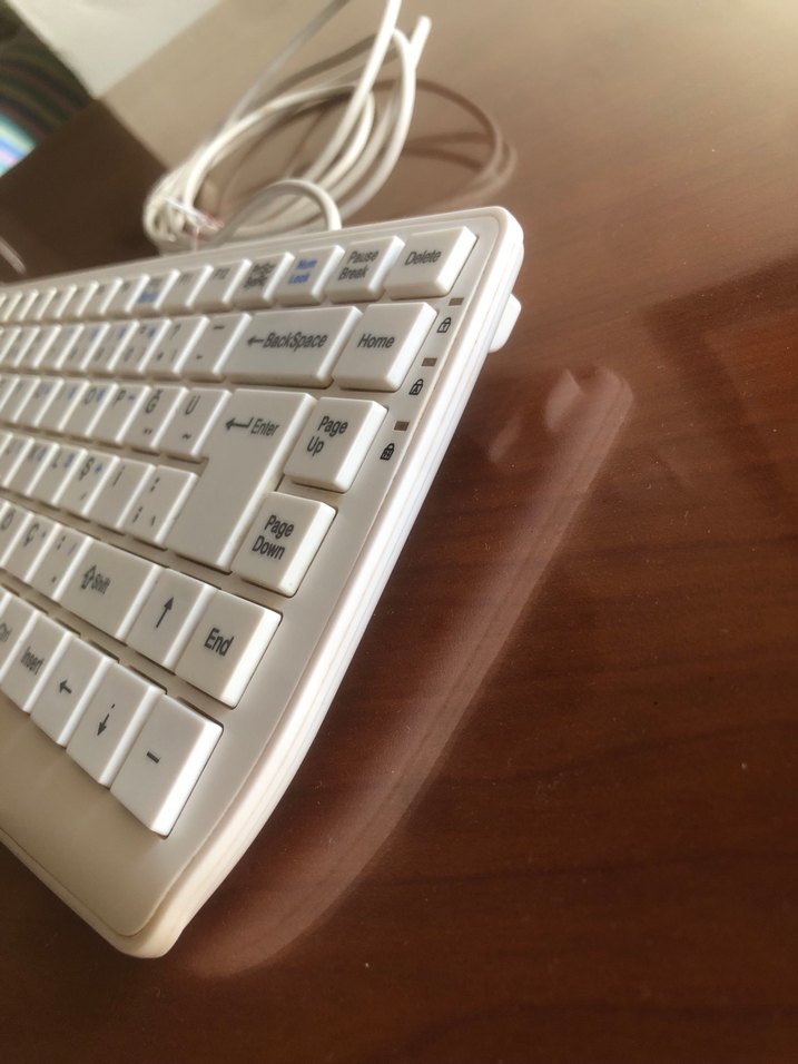 Goldmaster Mini Beyaz USB Kablolu Klavye - Görsel 2