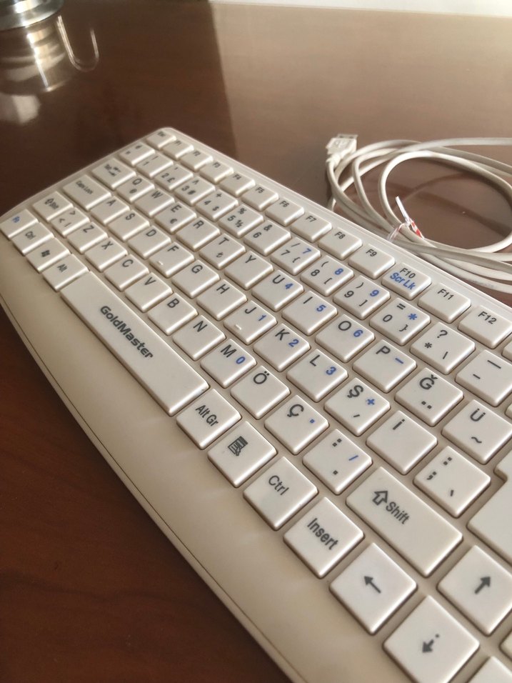 Goldmaster Mini Beyaz USB Kablolu Klavye - Görsel 3