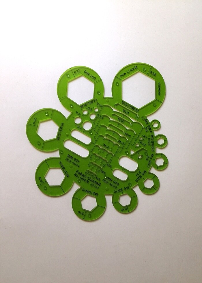 Faber Castell Somun Civata Şablonu - Görsel 2