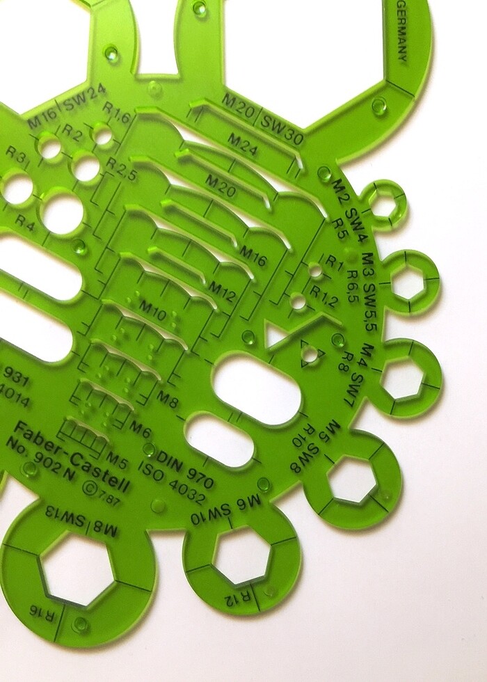 Faber Castell Somun Civata Şablonu - Görsel 3