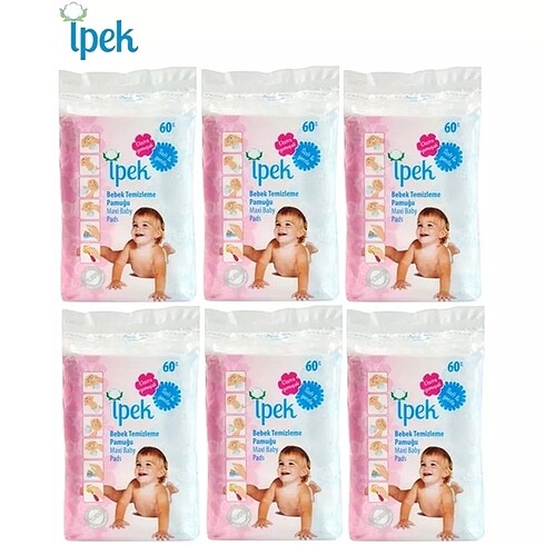 Diğer Bebek temizleme pamuğu 6 paket