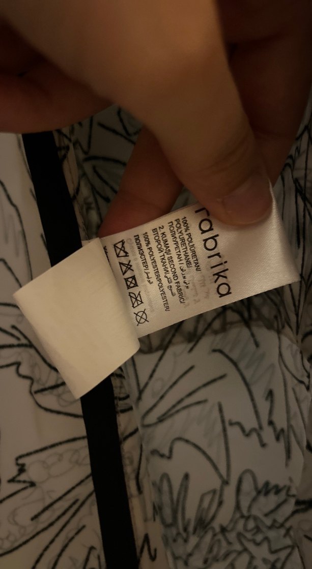 Şeffaf Desenli Uzun Kadın Yağmurluk - Görsel 4