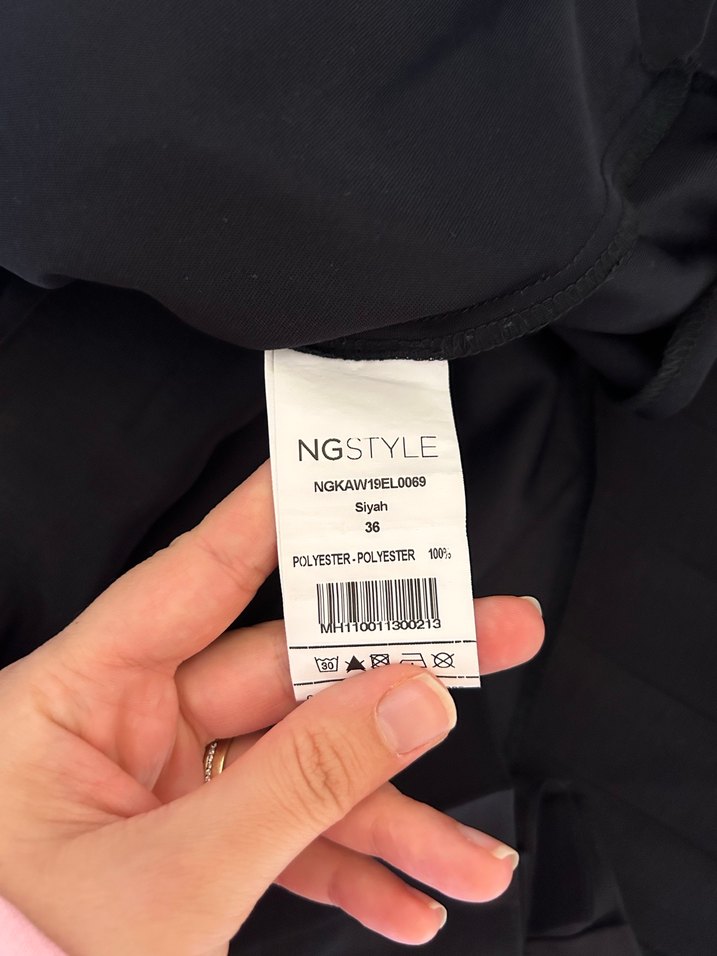 Siyah Pilili abiye - Görsel 4