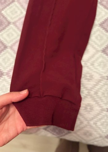 Bordo Kadın Rahat Kesim Eşofman Altı - Görsel 4