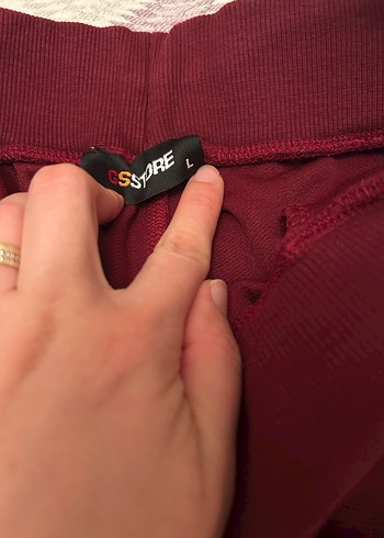 Bordo Kadın Rahat Kesim Eşofman Altı - Görsel 3