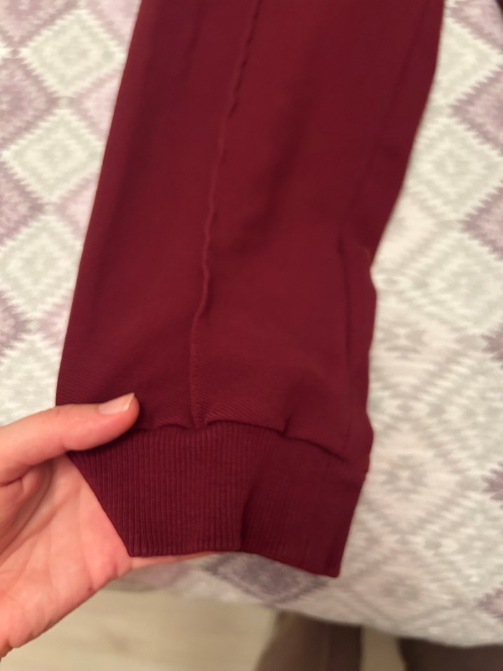 Bordo Kadın Rahat Kesim Eşofman Altı - Görsel 4